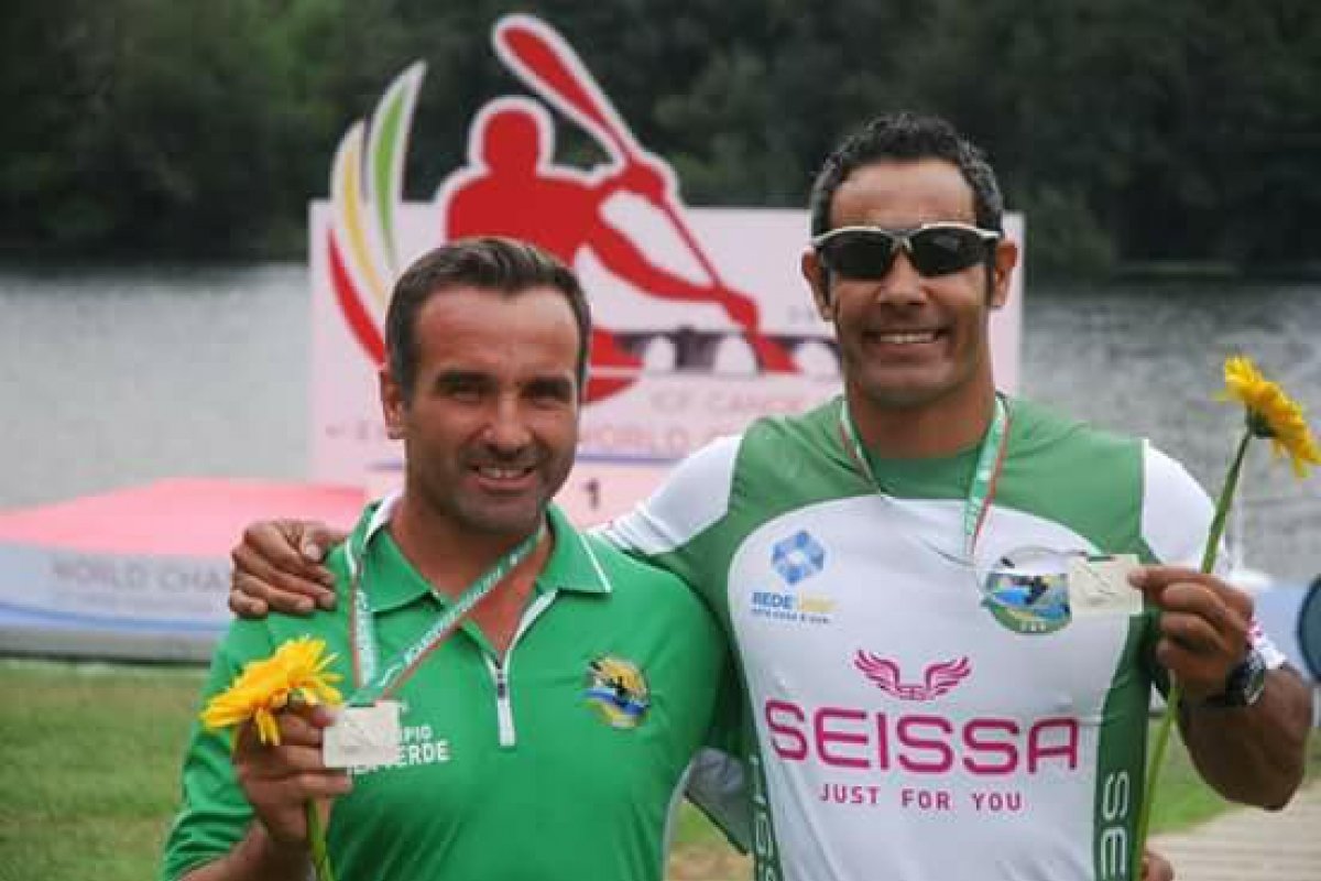 Tito Palacios junto al portugués Silvestre Pereira.