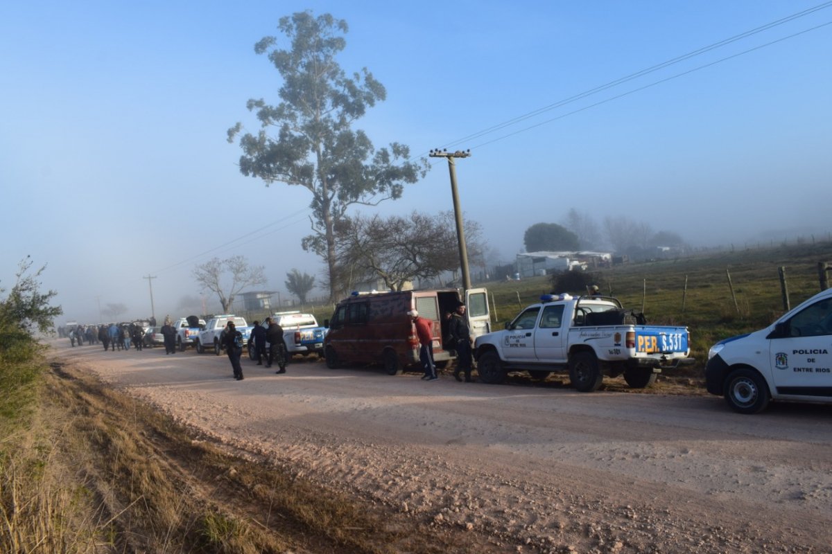 La policía realizó un nuevo rastrillaje