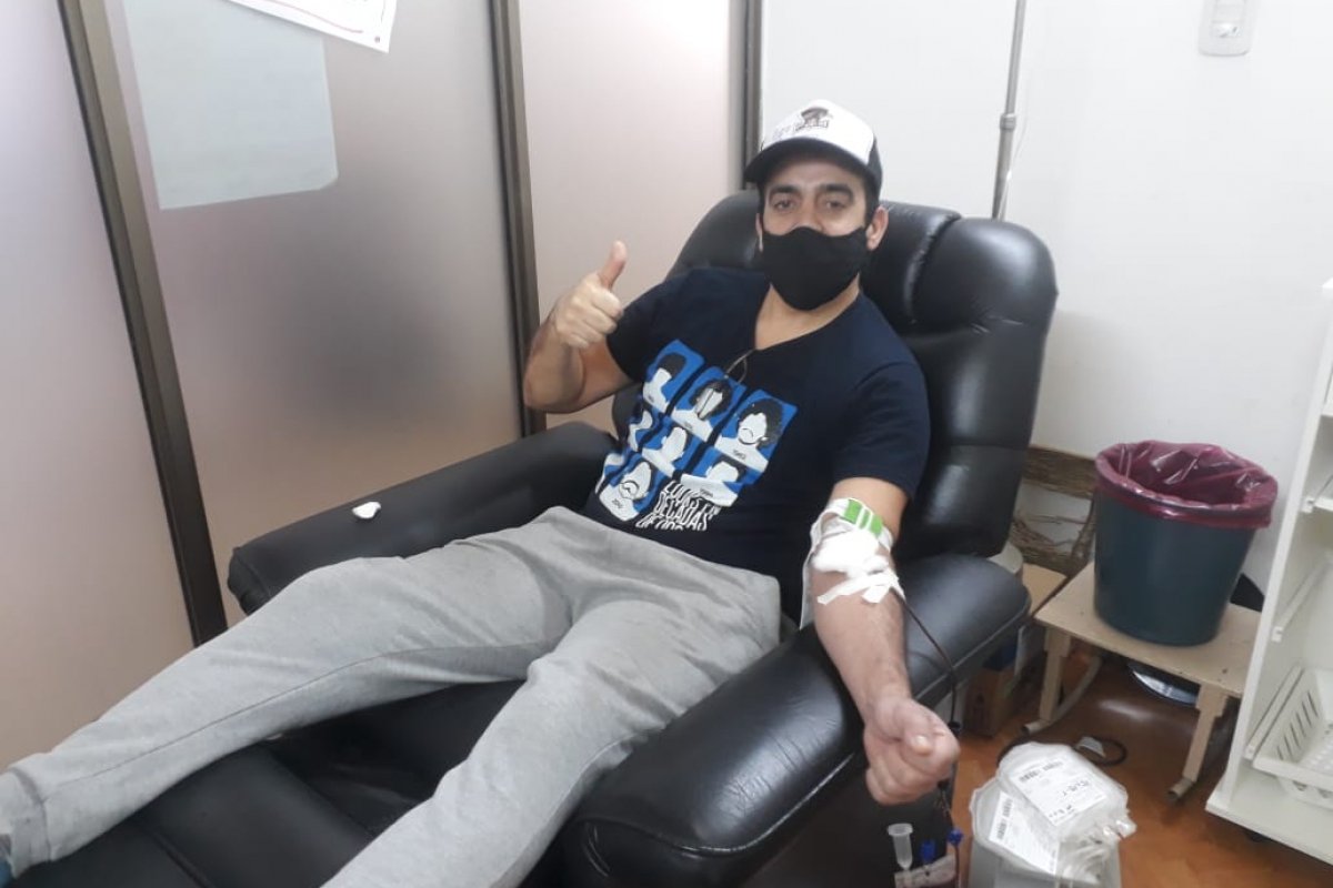Donación de plasma en el Banco de Sangre